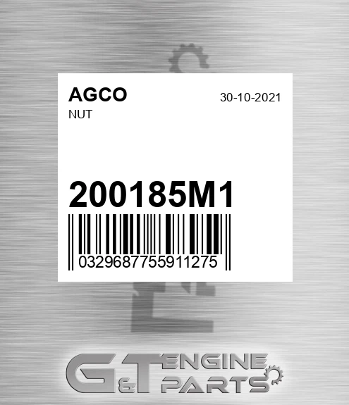 200185M1 Nut for AGCO