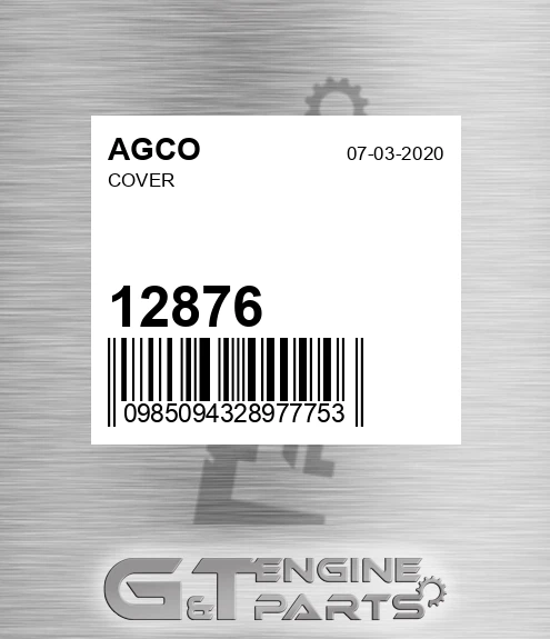 12876 AGCO Cover