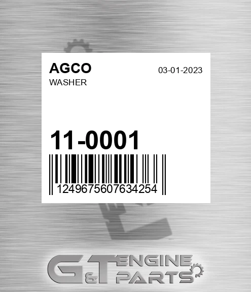 11-0001 Washer for AGCO