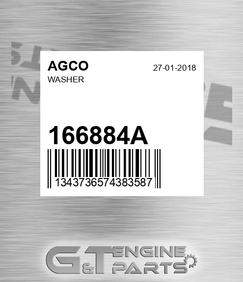 166884A Washer for AGCO