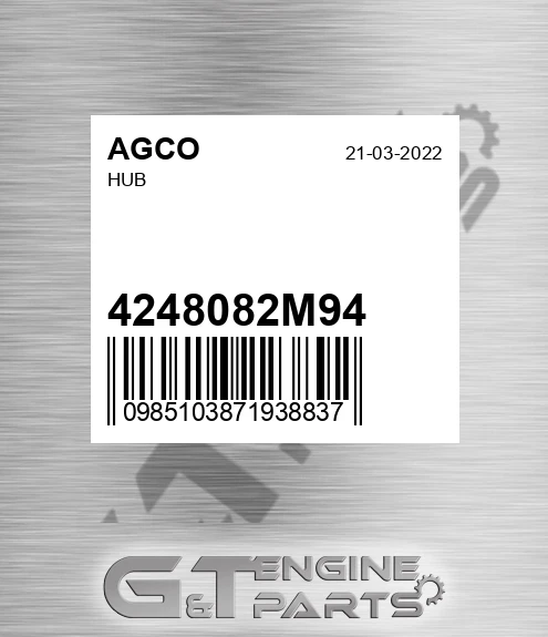 4248082M94 Hub for AGCO