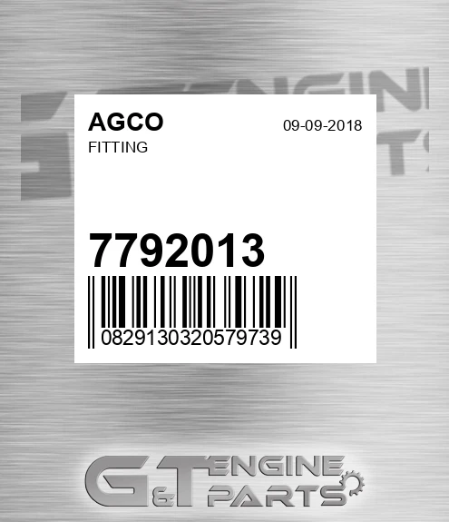 7792013 AGCO Fitting
