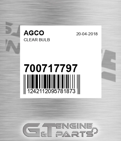 700717797 AGCO Clear Bulb