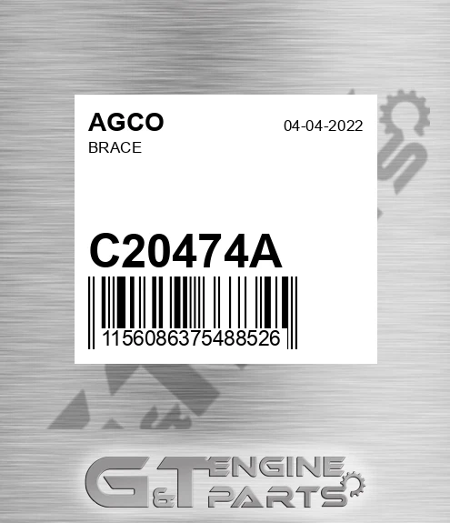 C20474A AGCO Brace
