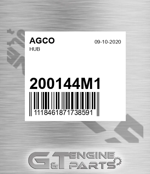 200144M1 Hub for AGCO