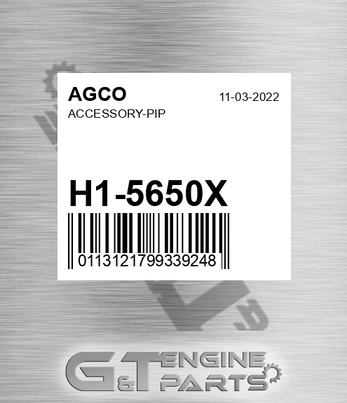 H1-5650X Accessory-pip for AGCO