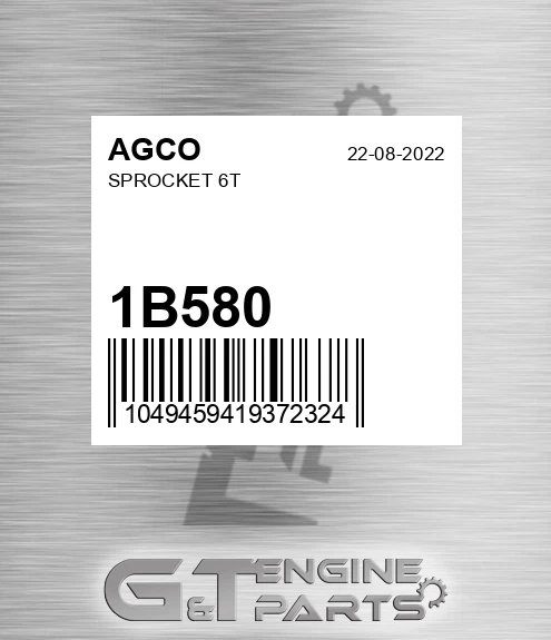 1B580 AGCO Sprocket 6t