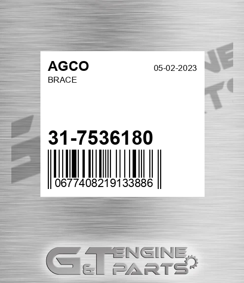 31-7536180 Brace for AGCO