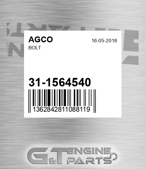 31-1564540 Bolt for AGCO