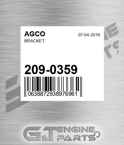 209-0359 Bracket for AGCO