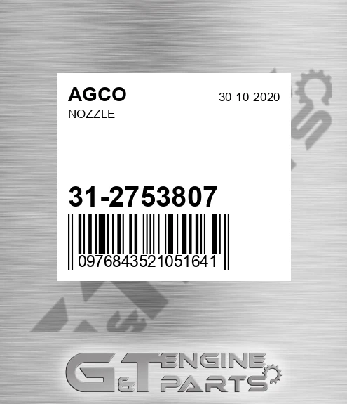 31-2753807 Nozzle for AGCO