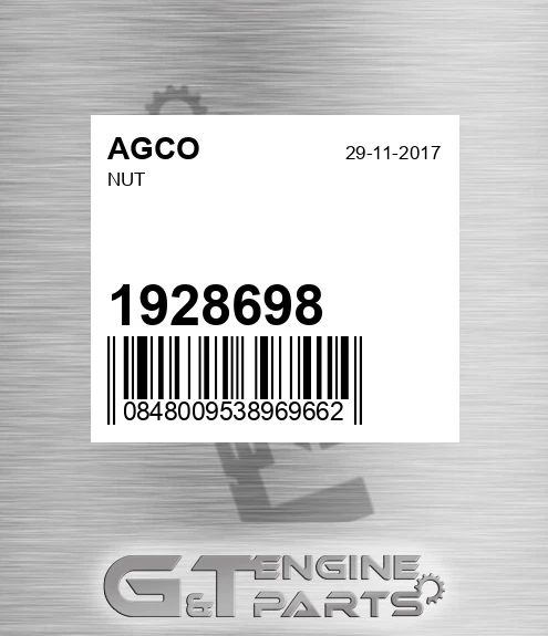1928698 Nut for AGCO
