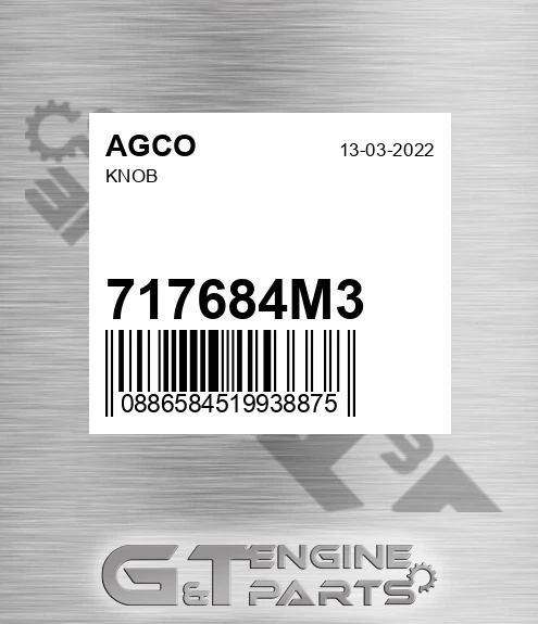 717684M3 AGCO Knob