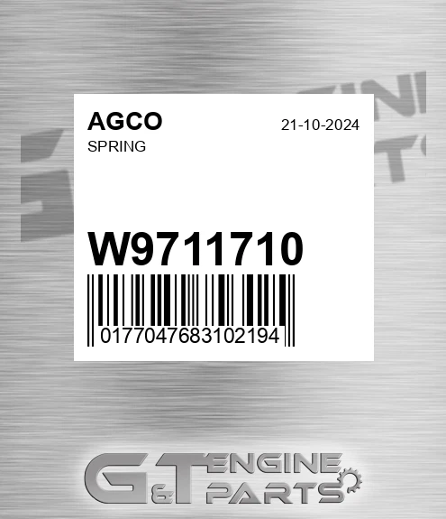 W9711710 Spring for AGCO