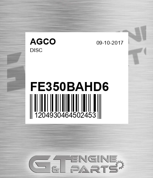 FE350BAHD6 Disc