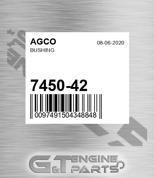 7450-42 Bushing for AGCO