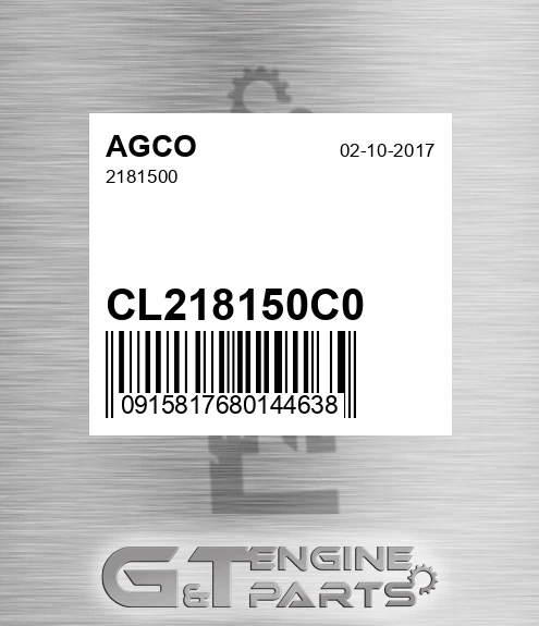 CL218150C0 2181500 for AGCO