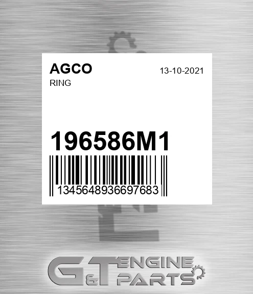 196586M1 Ring for AGCO