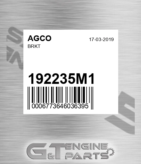 192235M1 Brkt for AGCO