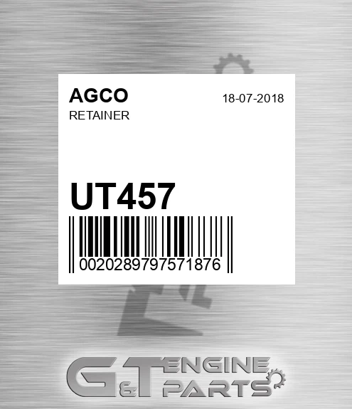 UT457 AGCO Retainer