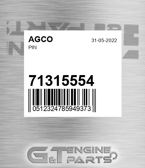 71315554 Pin for AGCO