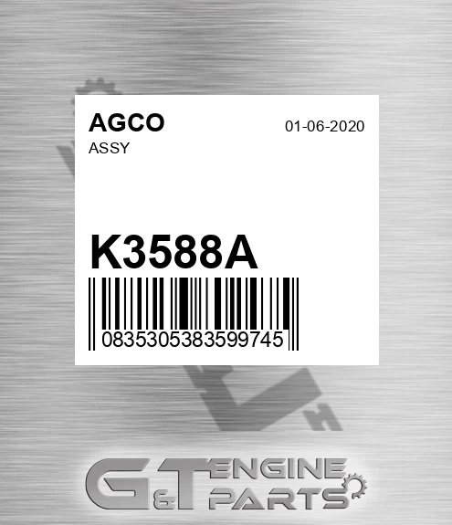 K3588A Assy for AGCO