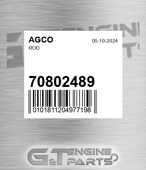 70802489 AGCO Rod