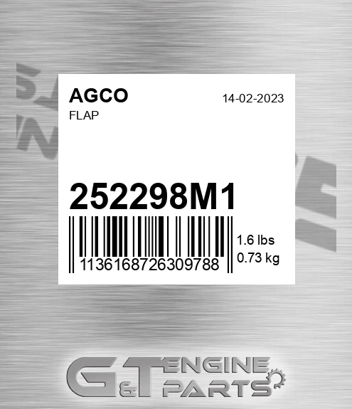 252298M1 Flap for AGCO