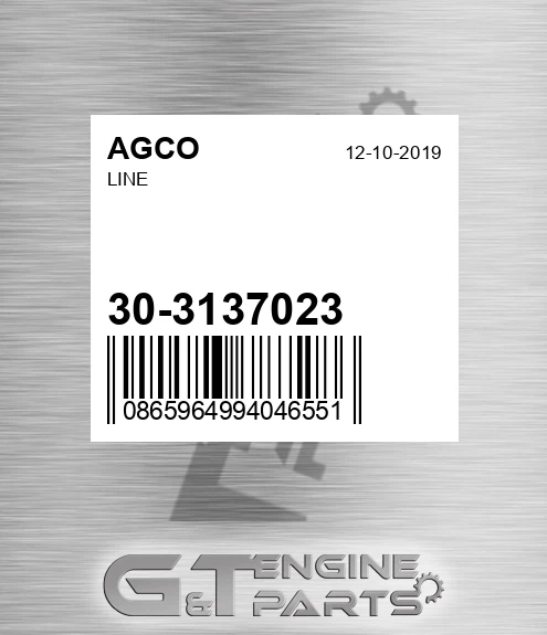 30-3137023 Line for AGCO