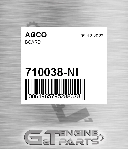 710038-NI Board for AGCO