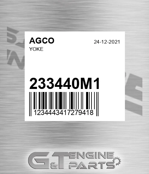 233440M1 Yoke for AGCO