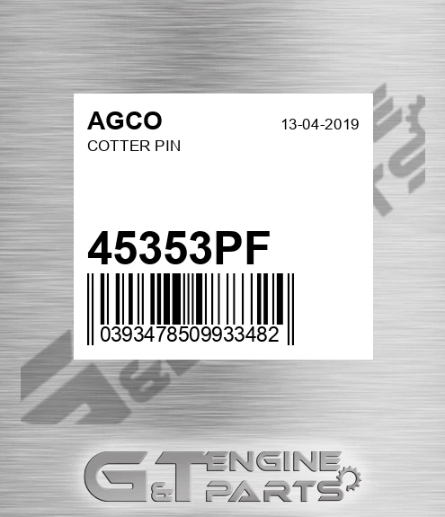 45353PF AGCO Cotter Pin
