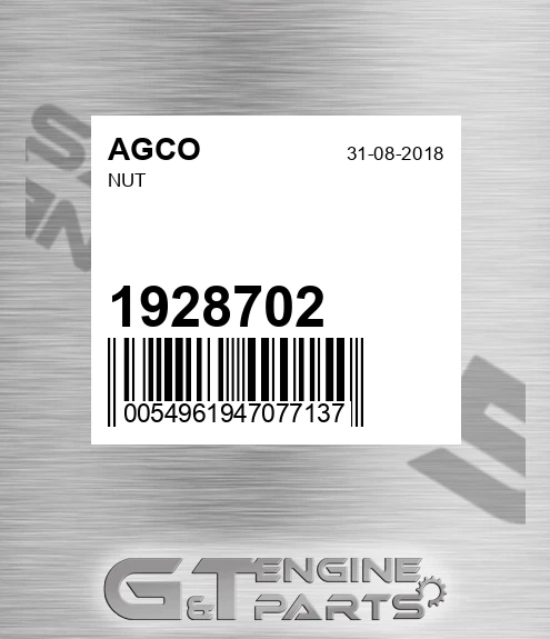 1928702 Nut for AGCO