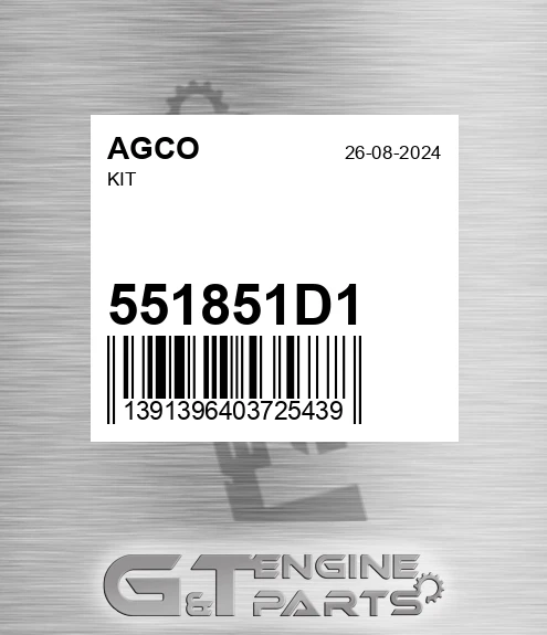 551851D1 Kit for AGCO