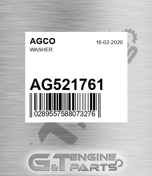 AG521761 Washer for AGCO