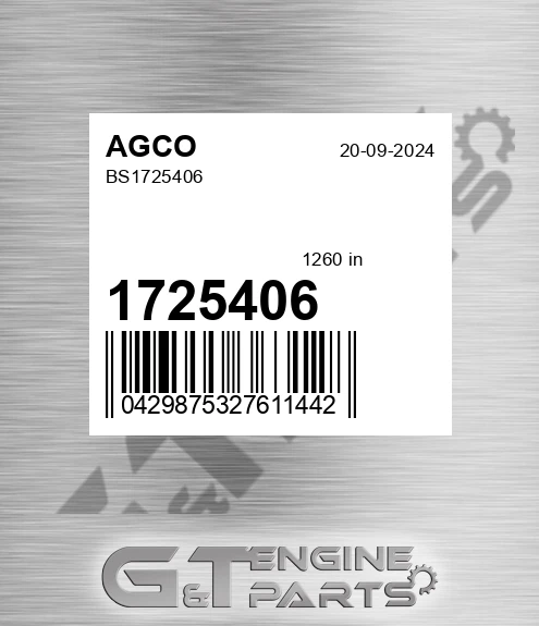 1725406 Bs for AGCO