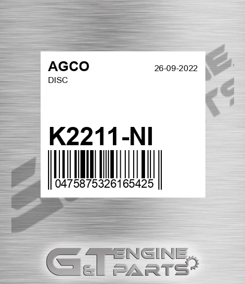 K2211-NI Disc for AGCO