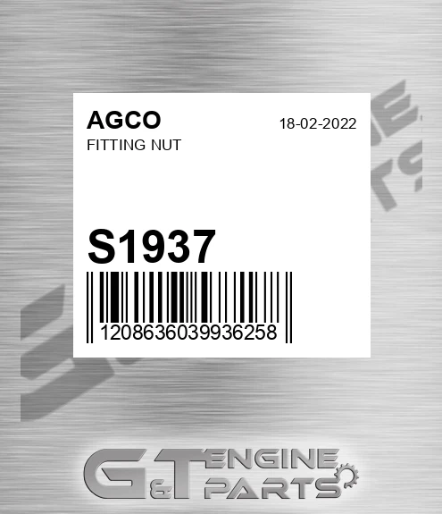 S1937 AGCO Fitting Nut