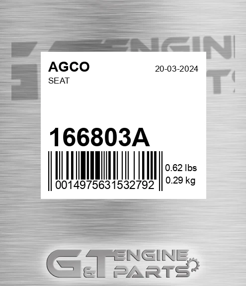 166803A Seat for AGCO