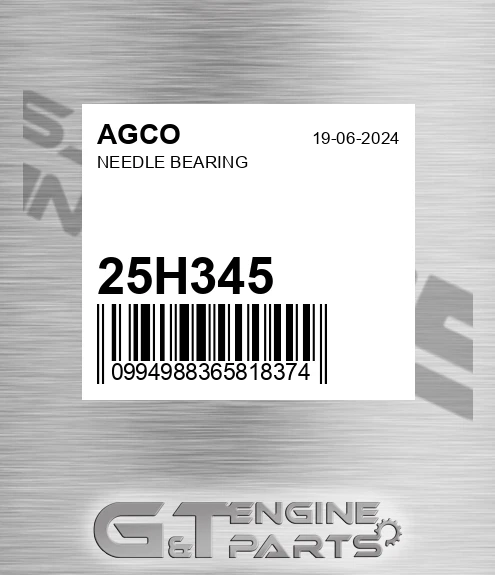 25H345 Needle Bearing for AGCO