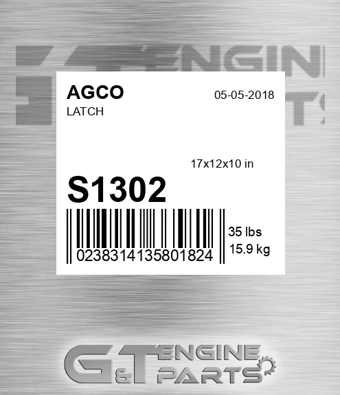 S1302 Latch for AGCO