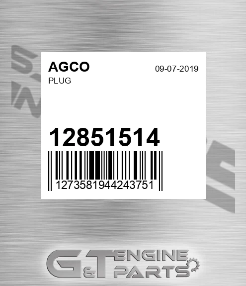 12851514 AGCO Plug