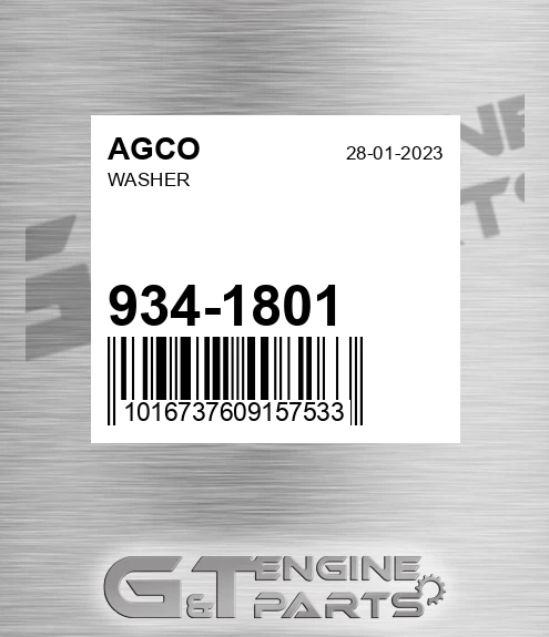 934-1801 Washer for AGCO