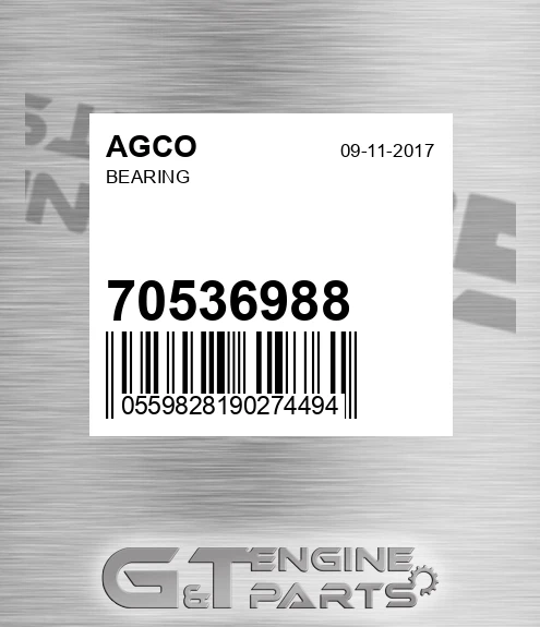 70536988 Bearing for AGCO
