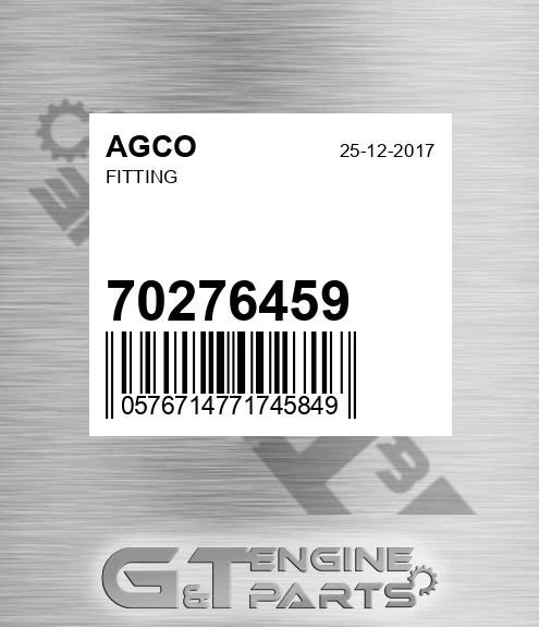 70276459 AGCO Fitting