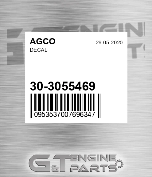 30-3055469 Decal for AGCO