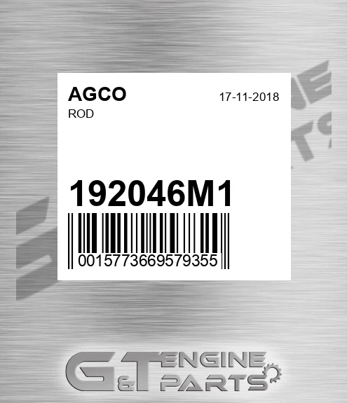 192046M1 AGCO Rod
