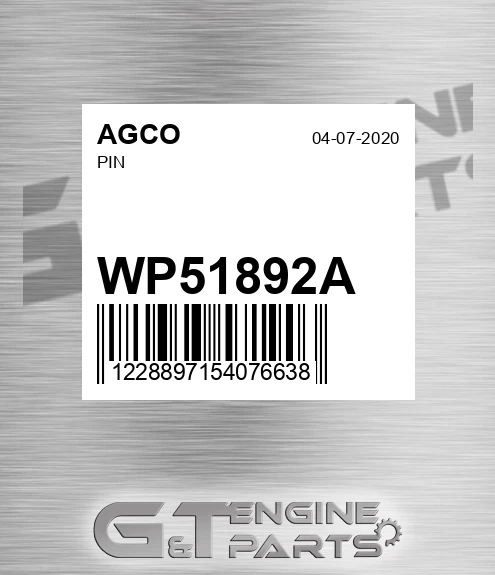 WP51892A Pin