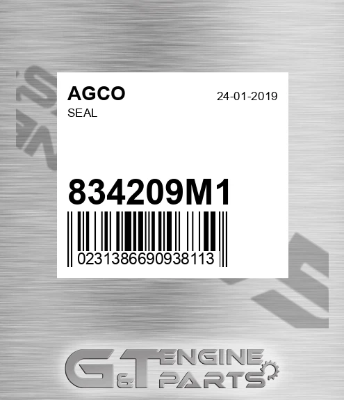 834209M1 Seal for AGCO