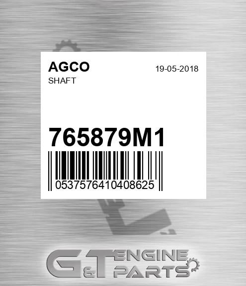 765879M1 Shaft for AGCO
